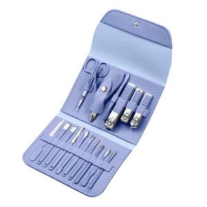 Stainless Steel Portable Nail Clipper Set Professional Pedicure Kit Beauty Manicure Set 16pcs